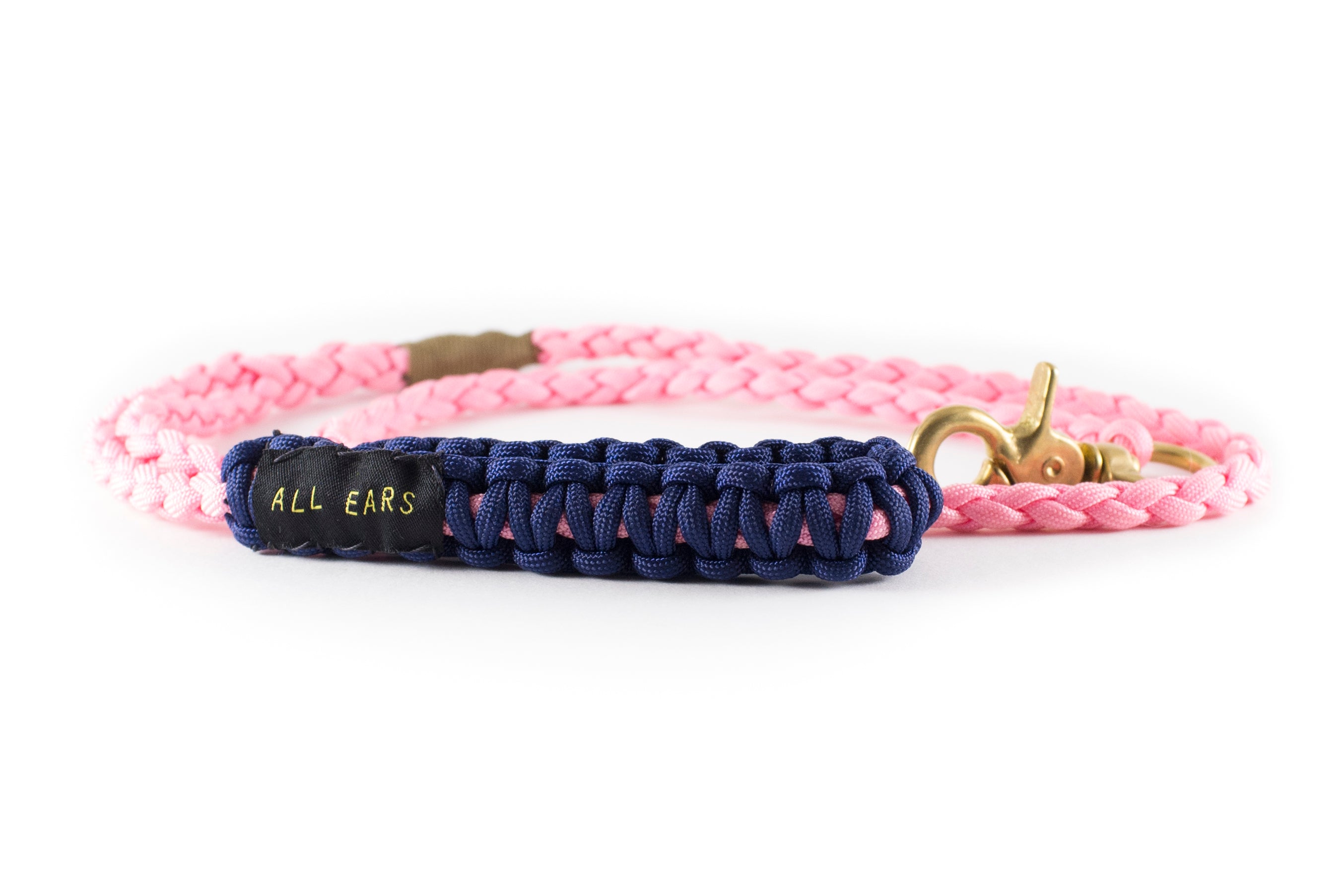 Braided Paracord 550 Leash - Rose Pink