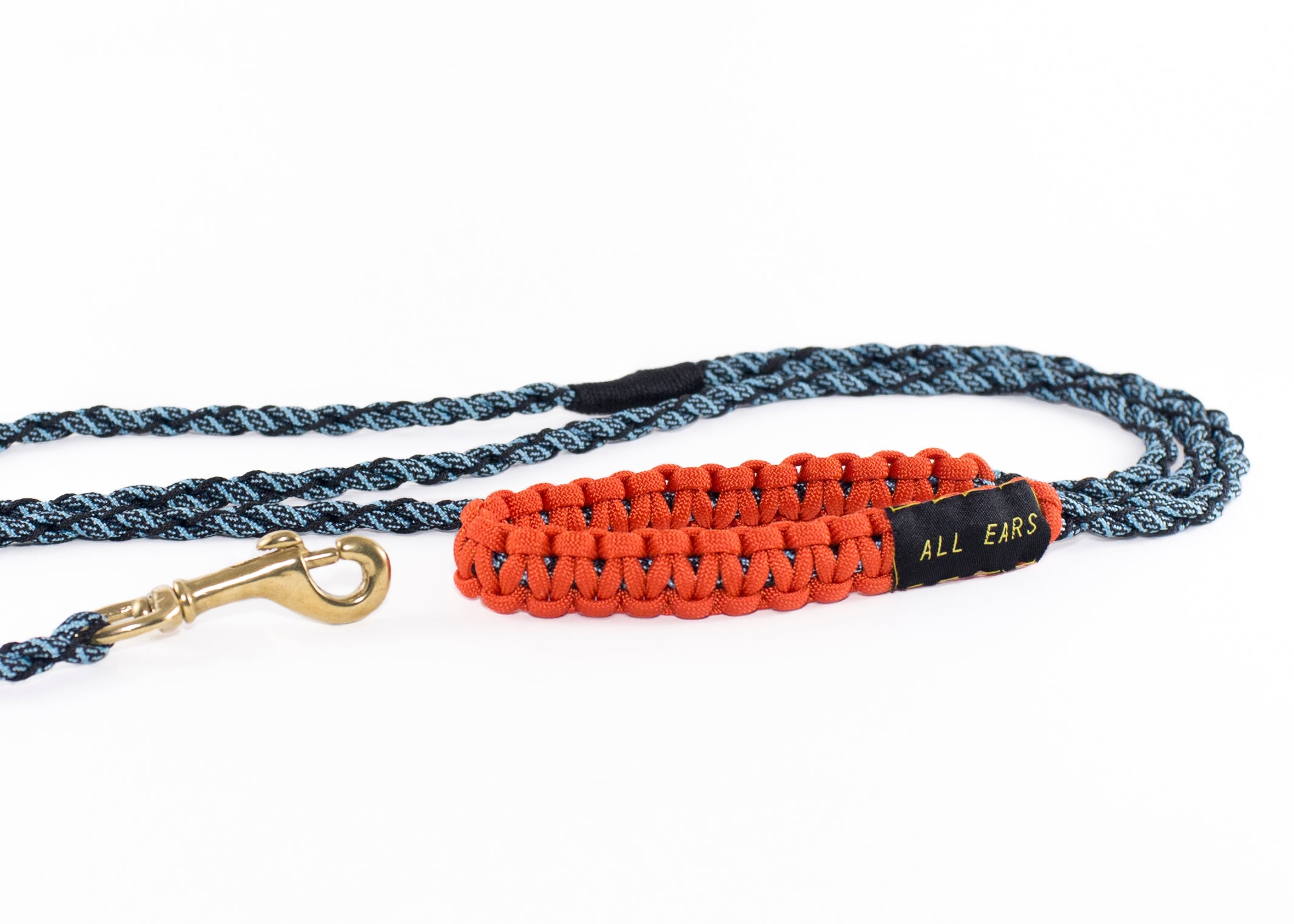Cat Leash Braided Paracord 550 - Turquoise and Black