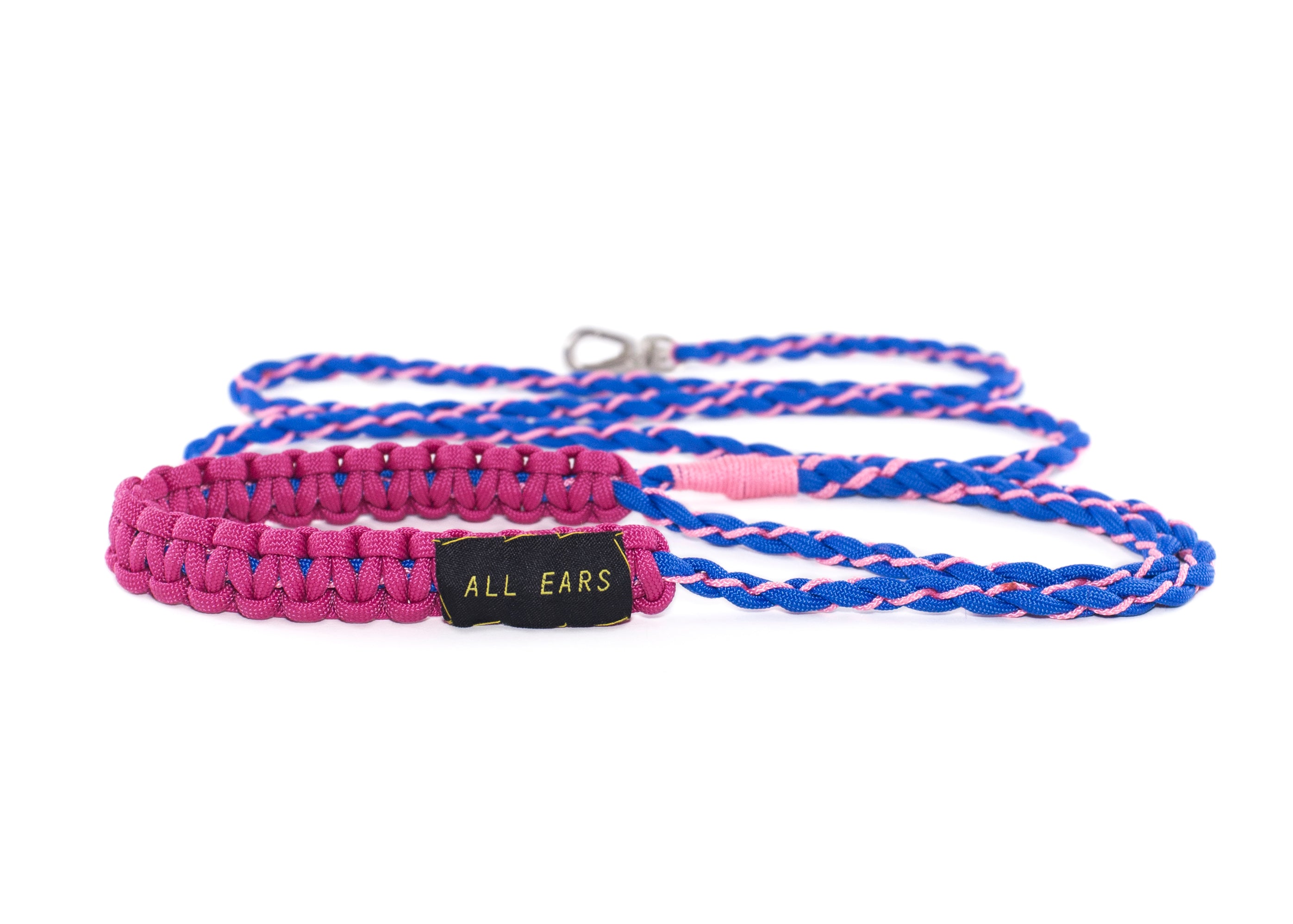 Cat Leash Braided Paracord 550 - Blue and Pink